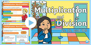 They will look for the key words in each problem to help determine which math operation to use. Year 2 Multiplication And Division Word Problems X2 X5 X10 Powerpoint