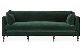 Margot Sofa Forest Green Velvet With Images Green Velvet Sofa Green Sofa Living Sofa