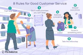 Sebutkan empat karakteristik yang dapat anda gunakan sebagai pedoman dalam merumuskan masalah? 8 Rules For Good Customer Service