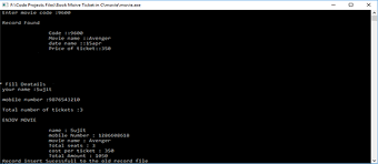 Movie Ticket Booking System In C Programming With Source Code Source Code Projects