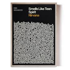 Smells Like Teen Spirit Song Lyric Print Reign Hail Wolf Badger