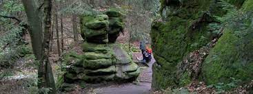Der romantische, mystische weg durch die schwedenlöcher. Schwedenlocher Wanderung Durch Eine Felsenschlucht Sachsische Schweiz Elbsandsteingebirge
