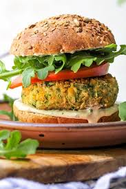 Zucchini Chickpea Veggie Burgers With Tahini Ranch Sauce Recipe Veggie Burger Homemade Veggie Burgers Veggie Burger Healthy