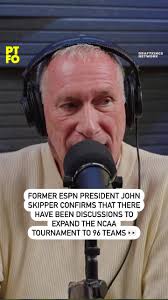 Former ESPN president John Skipper confirms that there have been  discussions to expand the NCAA Tournament to 96 teams. 👀, “I know that the  NCAA has discussed it several times, and it will happen at ...