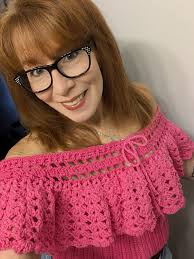 Knitted top for myself in cotton yarn :)