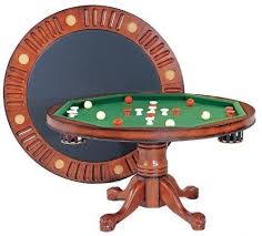 Discounted 3 In 1 Game Table Round 54 Bumper Pool Poker Dining In Antique Walnut By Berner Billiards 3in1game Bumper Pool Table Bumper Pool Table Games