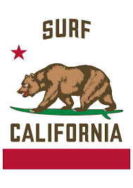 California Surf Flag California Surf California Poster California Logo