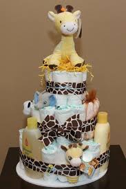 Giraffe Diaper Cake Diy Baby Shower Gift Basket Ideas For Boys Baby Shower Gifts For Boys Diy Baby Shower Gifts Baby Shower Giraffe