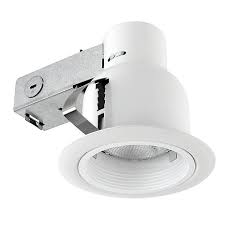 Globe Electric 4 Inch Flush Mount Indoor Outdoor Recessed Lighting Kit In White Bed Bath Beyond