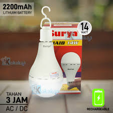 Charger aki / accu 12v with led , dilengkapi fitur auto stop saat full. Surya Bohlam Lampu Emergency Ajaib Lampu Led 14 Watt Super Terang Rechargeable Tahan 3jam Shopee Indonesia