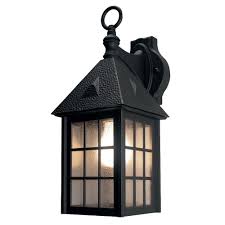Newport Coastal Belmont Black Outdoor Wall Mount Lantern Sconce 7972 01b The Home Depot