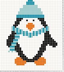 Pingouin A L Echarpe Avec Images Animaux De Point De Croix Tricot Chat Modeles De Point De Croix Gratuits