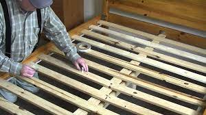 Under the mattress, make sure all the wood screws/bolts on the wood slats/planks are tightened and not loose. Squeaky Bed Easy Fix Youtube Wooden Bed Frames Wooden Bed Bed Frame And Headboard