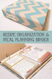 Recipe Organization And Meal Planning Binder Meal Planning Binder Recipe Organization Organization