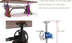 Hand Crank Screw Jack For Lifting Tables,Manual Screw Jack