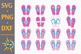 Almost files can be used for commercial. 2 Summer Flip Flop Svg Designs Graphics