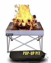 Fire pit folding garden fire pit camping patio heater large log burner bbq new. Pop Up Camp Fire Pit Portable Light Rust Proof 3 6kg Inc Carrying Bag Ebay