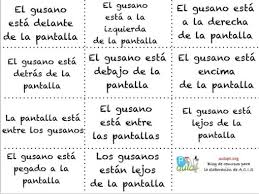 Algunas de las fichas de estos cuadernos son además coloreables. Juego NÂº 5 El Juego De Los Conceptos Espaciales Trabajamos La Comprension Y El Control De La Impulsividad