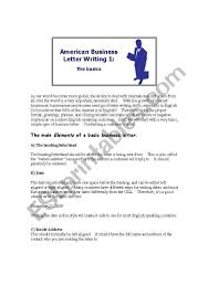 If you can't fit the street address and apartment number on one line, write the apartment number on the line below the street address. English Worksheets American Business Letter Writing 1 The Basics