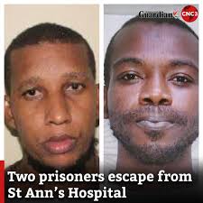 Police are searching for two men who escaped custody from the St Ann's  Hospital yesterday morning. For more tap link in bio