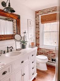 Browse farmhouse laundry room ideas and decor inspiration. 8 Farmhouse Bathroom Storage Ideas For Small Spaces Or Large Ones Hunker In 2021 Farmhouse Bathroom Small Master Bathroom Bathroom Design