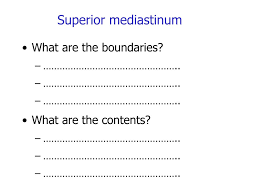 Since this is the plane that separates superior mediastinum from inferior mediastinum (heart is in middle, inferior mediastinum and trachea is in superior mediastinum). Ppt Mediastinum And Heart Powerpoint Presentation Free Download Id 6961027