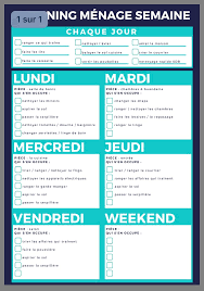 Epingle Par Louli Fisch Sur Maison Planning Tache Menagere Planning Menage Organisation Menage