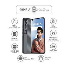 Tecno Spark 7 Pro (Magnet Black 6GB RAM ...