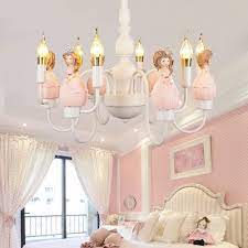 We use them for reading, watching tv and relaxing, too. Candle Girls Bedroom Chandelier With Princess 6 Lights Modern Lovely Pendant Light In White Beautifulhalo Com