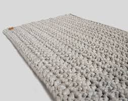 Gehakelter Laufer Badematte Teppich Grau Teppich Hakeln Teppich Grau Diy Teppiche