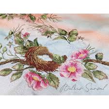 Hayirli Aksamlar Herkese Daha Onceden Baslangicini Paylastigim Kuslu Panomuzda Yaban Gulleri Bitmek Uzere Kusla Embroidery Hand Stitching Dinning Room Chairs