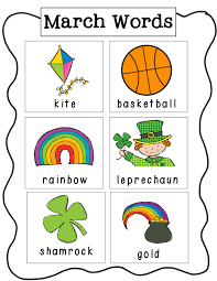 March Words Free March Kindergarten Free Preschool Homeschool Writing