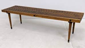 Easily adjustable and incredibly versatile. Sold Price Mid Century Modern Slat Coffee Table Bench Brass Cappe December 3 0119 12 00 Pm Est