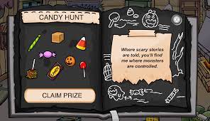 At the ending of the scavenger hunt you will be able to redeem it for a prize. Cp Rewritten Halloween Party Candy Hunt Club Penguin Mountains