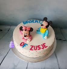 Birthday Cake Ideas For Brother And Sister Is It A Brother Or A Sister By Pluympjescake Gender Reveal Cake Cake Desserts
