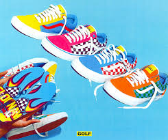 Seems that every collaboration since the gum bottom release, tyler gets more and more colorful. Tyler The Creator Vans Old Skool Golf Wang Sneakerfiles