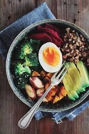 Ingredients Tasse De Lentilles Cuites Tasse De Riz Brun Cuit 1 Oeuf Organique Bouilli Coupe En Deux 1 Avocat Mur 1 Tas Healthy Health Food Healthy Eating