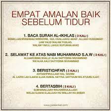 Sebelum Tidur Dengan Gambar Kutipan Agama Kekuatan Doa Sembahyang