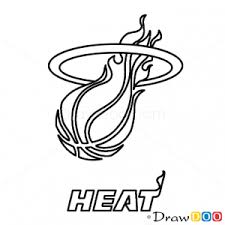 Miami heat logo coloring page. Miami Heat Logo Sketch At Paintingvalley Com Explore Collection Of Miami Heat Logo Sketch