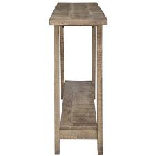 This console table features the honest charm of reclaimed wood for a sustainable addition to your rustic entryway. Nspire Solid Wood Console Table Industrial Design 42 In Beige Grey 502 118gyw Rona