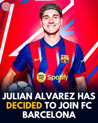 🚨🚨🌕| 𝐁𝐑𝐄𝐀𝐊𝐈𝐍𝐆: Julian Alvarez wants to sign for FC Barcelona!  