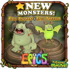 1 description 2 song 3 earning rate 4 powering up 5 possible monster names 6 strategy 7 name origin 8 possible monster names 9 notes creepuscule is a new wublin released on october 28th, 2016. My Singing Monsters Thanks To Diane Delsig And Wbshow For Helping The Monster Handlers Identify Two New Epics Epic Tweedle And Epic Entbrat Are Now Available To Buy Or Breed Have