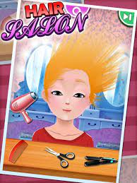 Hair Salon Kids Game App By George Cl Makeover Salon Barber App Free Games For Kids Games For Kids Fun Games For Kids
