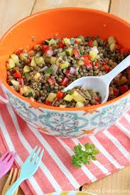 Salade De Lentilles Vertes Aux Petits Legumes Salade De Lentilles Recettes De Cuisine Salade Lentilles Vertes