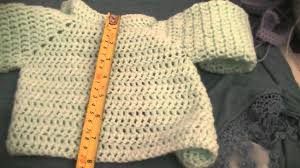 Measurements Of My Newborn Crochet Baby Cardigan