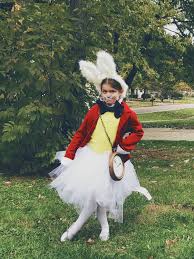 Diy White Rabbit Costume Cool Halloween Costumes White Rabbit Costumes Rabbit Costume