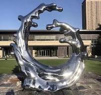 Large metal stainless steel wave art sculpture for sale ...