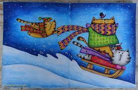 A Million Christmas Cats John Bigwood Christmas Cats Colouring Pages Cats