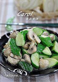 carol 自在生活 小黃瓜炒洋菇 vegetable recipes asian recipes veggie recipes