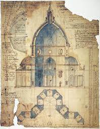 Cigoli Lodovico Cardi Contemporary Dome Diagram Architecture Drawing Renaissance Architecture Florence Dome